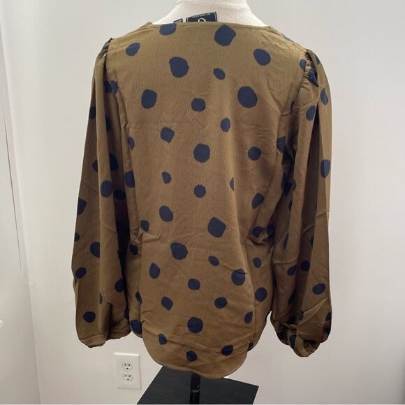 NWT G by Giuliana olive long sleeve shirt size S - Picture 5 of 13